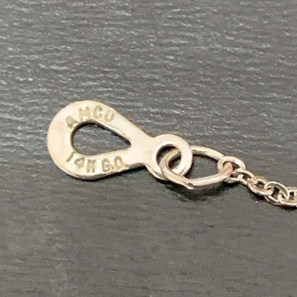 Vintage AMCO 14K Gold Overlay Pearl Pendant Necklace - Picture 6 of 6